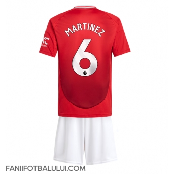 Manchester United Lisandro Martinez #6 Echipament de Fotbal Replică 2024-25 Copii Acasa (+ Șorturi)